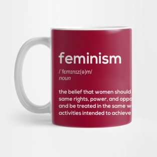 Feminism definition (white) Mug